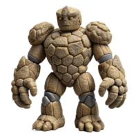 vibrant modern impressive minimalist A colossal golem made of interwoven tree roots and stone, dappled sunlight, hyperrealistic style 4K authentic png