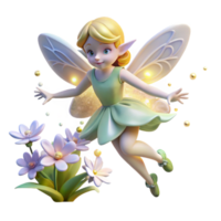 magnificent minimalist magnificent abstract A delicate fairy flitting through a field of glowing flowers, soft, magical light, Art Nouveau style premium exclusive png