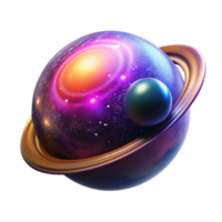 vibrant abstract A solitary, glowing orb of energy floating in the vast expanse of space, surrounded by swirling cosmic dust. Abstract art style, vibrant colors genuine png