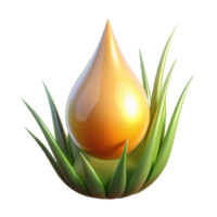 wonderful abstract A single dewdrop on a blade of grass, reflecting the sunrise, macro photography, hyperrealistic style genuine png