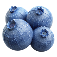 serene vintage Three frosted blueberries on a delicate spiderweb, covered in morning dew, macro photography, sharp focus premium png