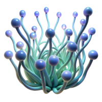dramatic vintage A field of interconnected, bioluminescent tendrils, pulsing with a gentle light, in a hyperrealistic style high quality png