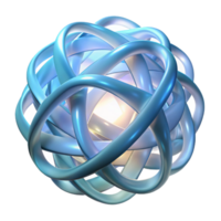 impressive abstract A complex web of interwoven, translucent ribbons, illuminated by a single, focused beam of light, in a minimalist, ethereal style detailed png