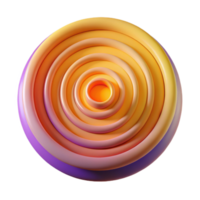 stunning modern A series of concentric circles, radiating outwards, with vibrant gradients and a subtle, textured surface high resolution png