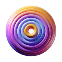 serene minimalist A series of concentric circles, radiating outwards, with vibrant gradients and a subtle, textured surface genuine png