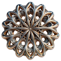 dramatic traditional A complex, fractal like pattern of branching lines, with a metallic sheen and a intricate, detailed structure 4K png