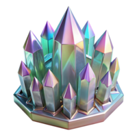 stunning contemporary Crystal palace, intricate facets, iridescent, bright sunlight, hyperrealistic, high resolution png