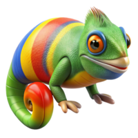 extraordinary rustic A chameleon perfectly camouflaged against a rainbow lorikeet, macro photography, vibrant, saturated colours original png