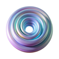 impressive modern A series of concentric circles radiating outwards, composed of textured, iridescent brushstrokes, lit by a soft, ambient light, in a minimalist style detailed png