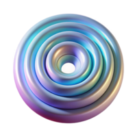 serene traditional A series of concentric circles radiating outwards, composed of textured, iridescent brushstrokes, lit by a soft, ambient light, in a minimalist style high quality png