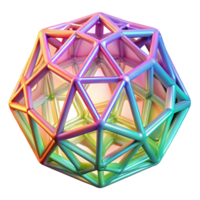 elegant classic An intricate latticework of glowing, crystalline structures, illuminated by a rainbow gradient, in a futuristic style 4K png