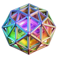 elegant traditional An intricate latticework of glowing, crystalline structures, illuminated by a rainbow gradient, in a futuristic style high quality png