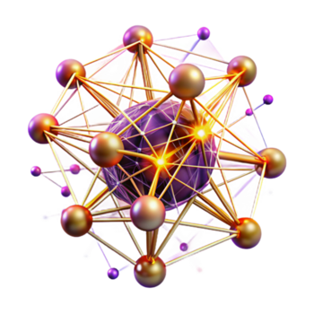 maravilloso minimalista un caótico web de interconectado líneas y puntos, pulsante con vibrante energía, iluminado por un luz estroboscópica luz, en un falla Arte estilo original png