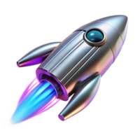wonderful abstract A sleek, chrome spaceship with glowing blue engine trails warping through a neon-pink nebula, art deco style, ray tracing, high resolution png