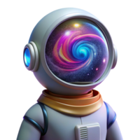 beautiful creative A lone astronaut gazing at a swirling nebula from a transparent visor, vibrant cosmic colors, dramatic backlighting, space opera style authentic png