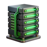 extraordinary vintage A towering server rack, humming with activity, cables cascading down its sides, illuminated by the flickering, green light of LEDs.... png