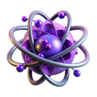 stunning contemporary A quantum computer, with glowing, entangled particles orbiting its core, illuminated by ethereal, purple light. Abstract style, fractal design exclusive png