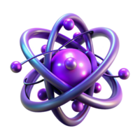beautiful minimalist A quantum computer, with glowing, entangled particles orbiting its core, illuminated by ethereal, purple light. Abstract style, fractal design detailed png
