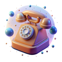 elegant rustic A vintage rotary phone floating in zero gravity, surrounded by holographic projections of binary code, surreal, dreamlike lighting original png