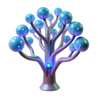 stunning rustic A bioluminescent tree with integrated circuitry, glowing branches and leaves, soft and magical lighting, fantasy technology style original png