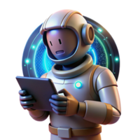 wonderful minimalist A lone astronaut holding a glowing tablet, surrounded by swirling binary code, dark and ethereal lighting, science fiction style high resolution png