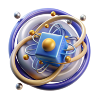 elegant creative A quantum computer processing information, swirling particles and light trails, complex and abstract design, scientific visualization style professional png