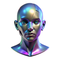 magnificent minimalist A holographic projection of a human face, fragmented and glitching, dark and mysterious atmosphere, cyberpunk style professional png