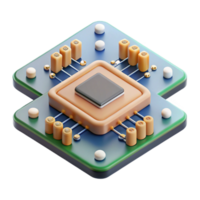 wonderful rustic A single circuit board, intricate pathways and components, highly detailed and realistic, technical illustration style 4K png