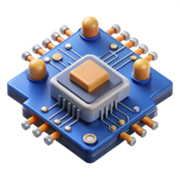 serene creative A single circuit board, intricate pathways and components, highly detailed and realistic, technical illustration style authentic png