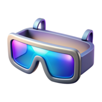 magnificent minimalist A pair of augmented reality glasses displaying information overlays, sleek and minimalist design, bright and clean lighting, product design style high resolution png