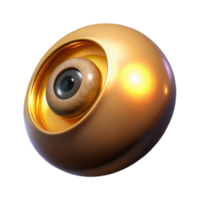 dramatic abstract A single, gigantic eye floating in the void of space, radiating an otherworldly, golden light. Dramatic, volumetric lighting, cosmic horror style high resolution png