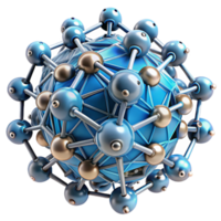 serene modern A swarm of nanobots assembling a complex structure, intricate details, bright studio lighting, technical illustration style detailed png