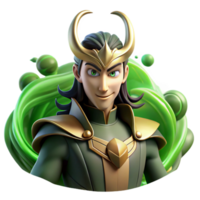 wonderful rustic beautiful rustic A mischievous Loki, Norse god of trickery, shapeshifting into a raven, surrounded by swirling green mist. Lighting mysterious, dimly lit.... png