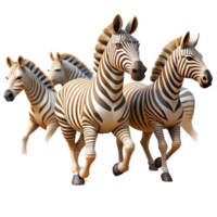 impressive artistic wonderful artistic A herd of zebras migrating across the savanna, dust swirling around their hooves, earthy tones, cinematic lighting, detailed premium png