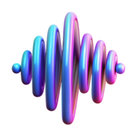 vibrant classic magnificent artistic An abstract representation of sound waves, visualized as pulsating, colorful bands of light, synthwave style, vibrant, neon lighting premium high resolution png