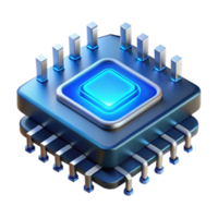 beautiful minimalist serene minimalist A single microchip, magnified to reveal its complex circuitry, glowing with an ethereal blue light, microscopic detail, abstract style genuine high resolution png