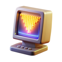 sereno tradicional dramático moderno uma vintage computador monitor exibindo uma em cascata cascata do binário código, banhado dentro a caloroso brilho do crt luz, pixel arte estilo, retro iluminação Prêmio 4k png