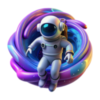 impressive vintage serene abstract A lone astronaut floating in the void of space, surrounded by swirling galaxies, vibrant colors, cosmic horror style, dramatic lighting original original png