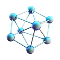 elegant abstract magnificent abstract A network of interconnected nodes pulsating with data, glowing with a soft blue light, abstract style, minimalist lighting premium original png
