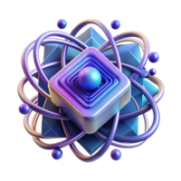 extraordinary minimalist magnificent traditional A quantum computer processing complex data, visualized as swirling particles of light, abstract style, neon lighting detailed professional png