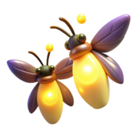 magnificent rustic vibrant rustic A group of fireflies glowing in a dark forest, magical, soft lighting, fantasy style genuine detailed png
