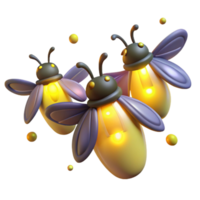 elegant rustic elegant vintage A group of fireflies glowing in a dark forest, magical, soft lighting, fantasy style detailed genuine png