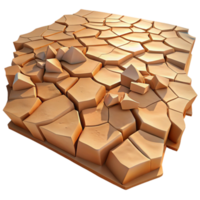elegant artistic wonderful modern A cracked desert floor, intricate patterns, harsh sunlight, aerial view, abstract style original authentic png
