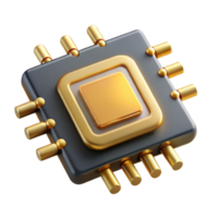 impressive creative magnificent classic A single microchip, magnified 1000x, gold circuits shimmering, darkfield microscopy, scientific visualization detailed high resolution png