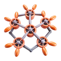 magnificent rustic stunning creative A group of drones forming a complex geometric pattern, aerial photography, abstract art style detailed original png