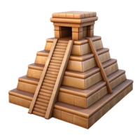 wonderful rustic magnificent creative A Mayan pyramid temple, intricately carved stone, lush jungle foliage, dappled sunlight, ancient, mysterious, majestic high quality authentic png