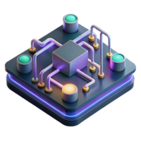 elegant minimalist beautiful artistic A microscopic view of a circuit board, intricate pathways, glowing neon lights, abstract, technological, futuristic high resolution high resolution png