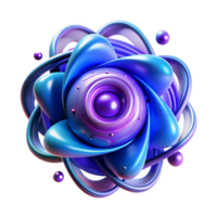 magnificent creative extraordinary classic A quantum computer core, swirling particles of light and energy, deep blues and purples, ethereal lighting, abstract expressionism style authentic original png