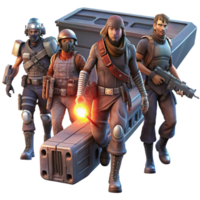 magnificent modern wonderful minimalist A group of space pirates, clad in tattered leather and wielding laser pistols, boarding a derelict spaceship, illuminated by flickering emergency lights and... png