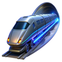 vibrant rustic elegant artistic A high speed steampunk train, sleek and aerodynamic, with glowing blue energy conduits, rushing through a dark tunnel, motion blur and dynamic lighting exclusive... png